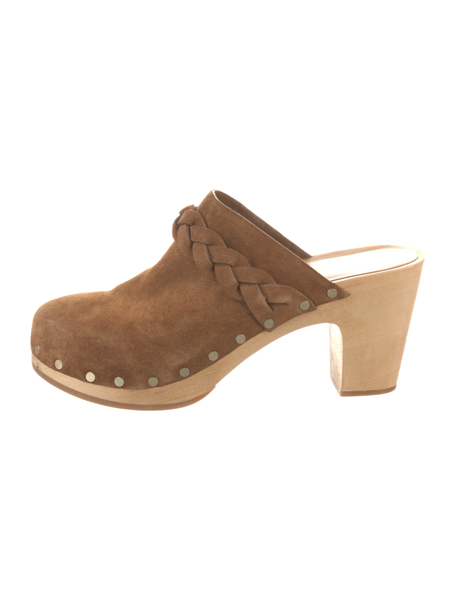 Loeffler Randall Suede Studded Accents Mules