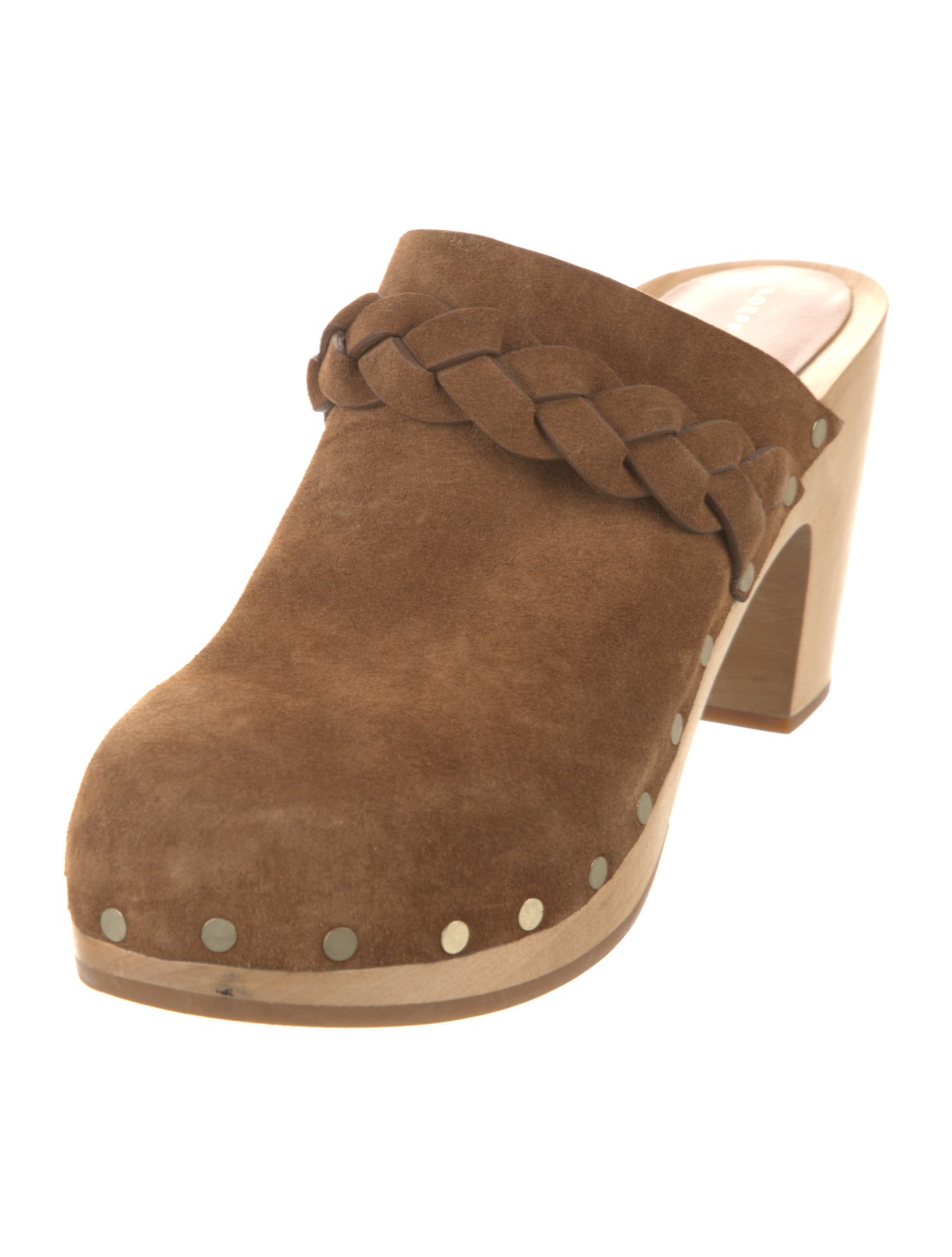 Loeffler Randall Suede Studded Accents Mules