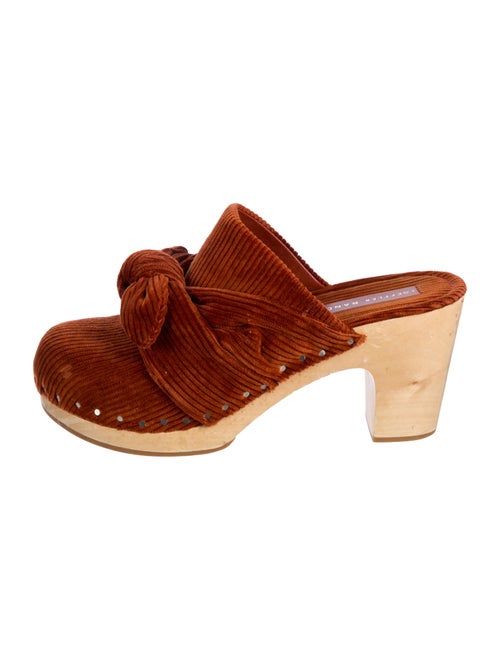 Loeffler Randall Canvas Bow Accents Mules