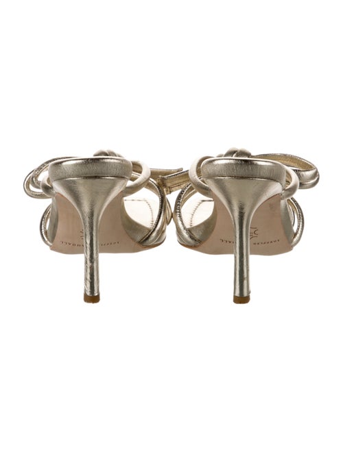 Loeffler Randall Leather Bow Accents Slides