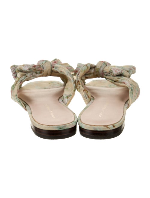 Loeffler Randall Floral Print Bow Accents Slides