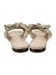 Loeffler Randall Floral Print Bow Accents Slides