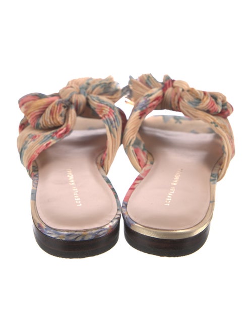 Loeffler Randall Floral Print Bow Accents Slides