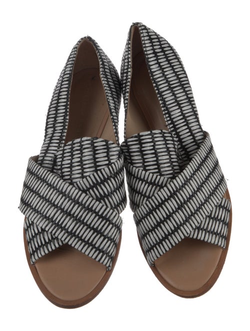 Loeffler Randall Straw Printed Flats