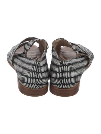 Loeffler Randall Straw Printed Flats