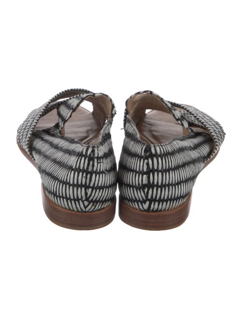 Loeffler Randall Straw Printed Flats