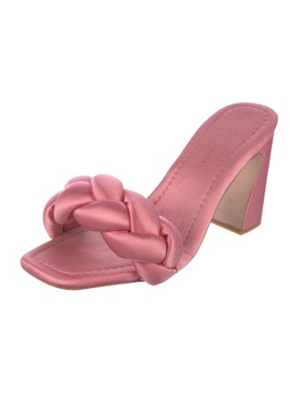Loeffler Randall freya satin braided slide Satin Slides