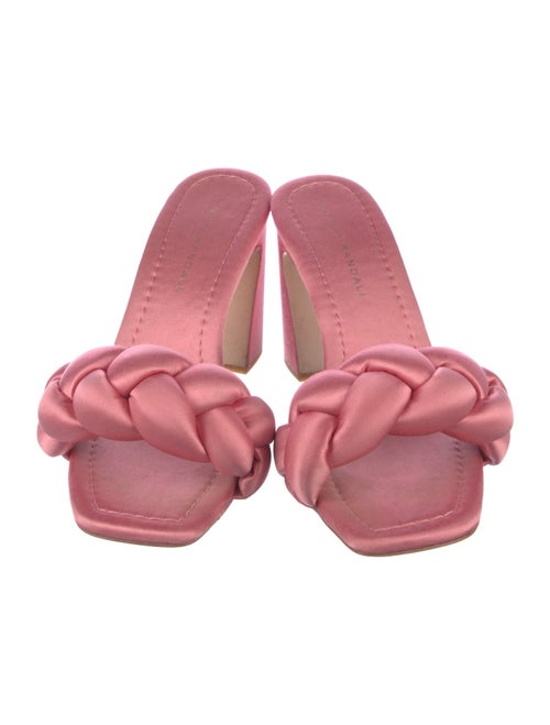 Loeffler Randall freya satin braided slide Satin Slides