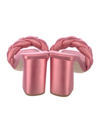 Loeffler Randall freya satin braided slide Satin Slides