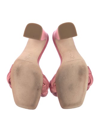 Loeffler Randall freya satin braided slide Satin Slides