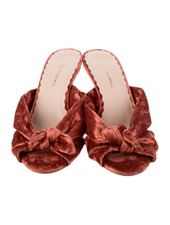 Loeffler Randall Velvet Slides