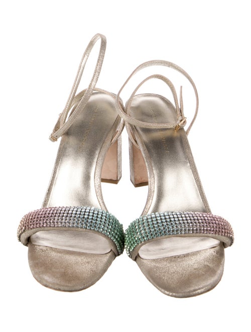 Loeffler Randall Loeffler Randal Shay Rainbow Crystal Sandal Suede Sandals