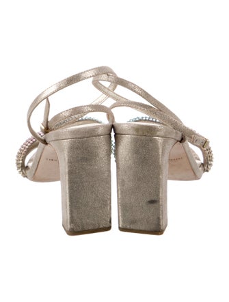 Loeffler Randall Loeffler Randal Shay Rainbow Crystal Sandal Suede Sandals