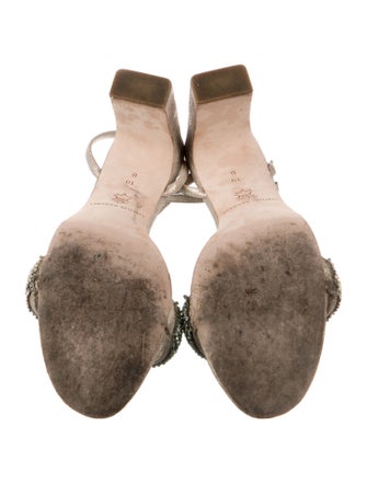 Loeffler Randall Loeffler Randal Shay Rainbow Crystal Sandal Suede Sandals