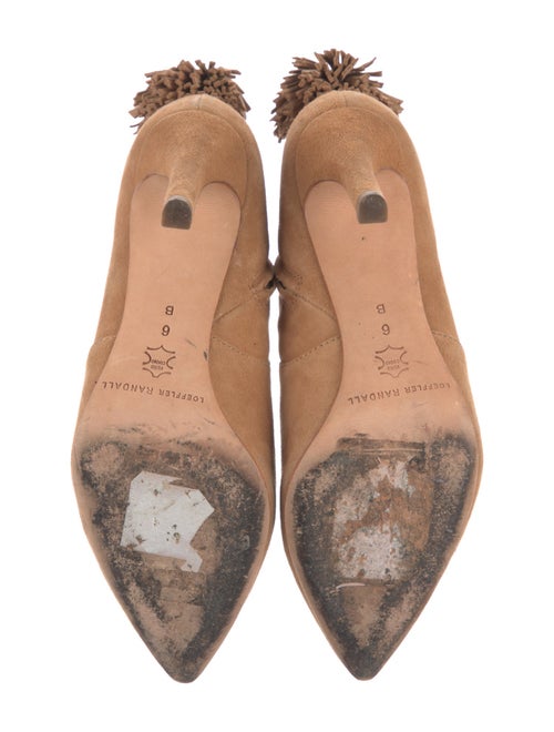 Loeffler Randall Suede Fringe Trim Accent Boots