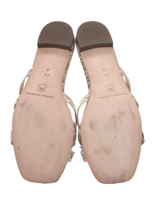 Loeffler Randall Leather Animal Print Slides