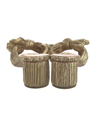 Loeffler Randall Animal Print Bow Accents Slides