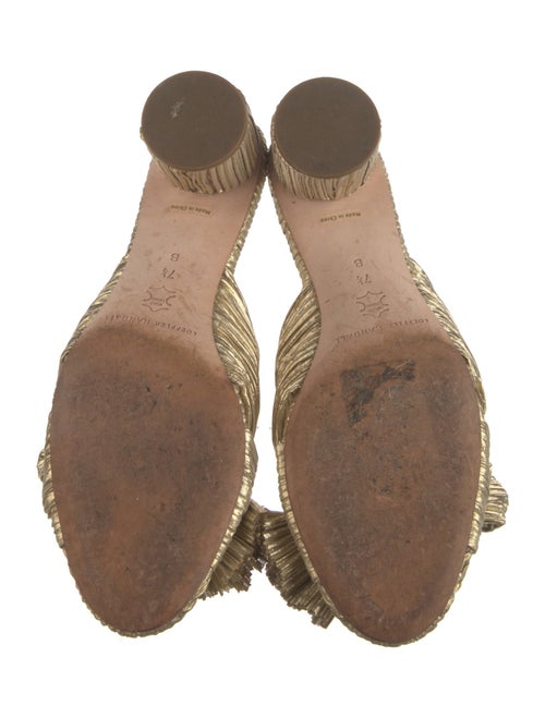 Loeffler Randall Animal Print Bow Accents Slides