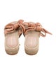 Loeffler Randall Suede Bow Accents Espadrilles