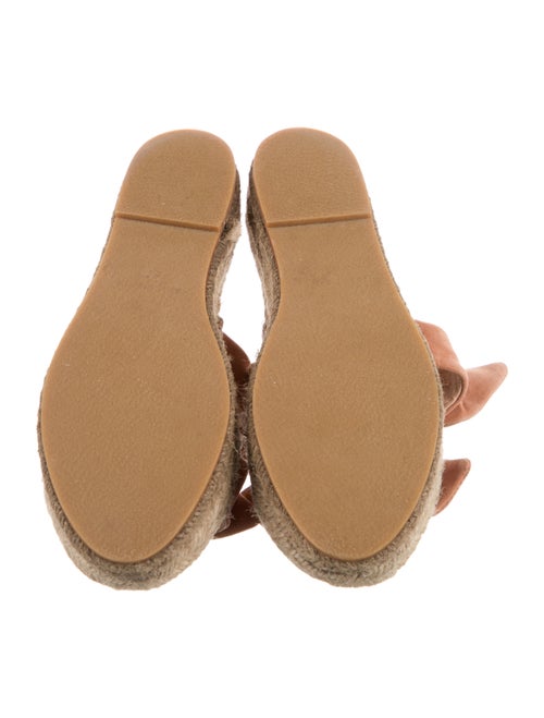 Loeffler Randall Suede Bow Accents Espadrilles