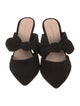 Loeffler Randall Suede Bow Accents Mules
