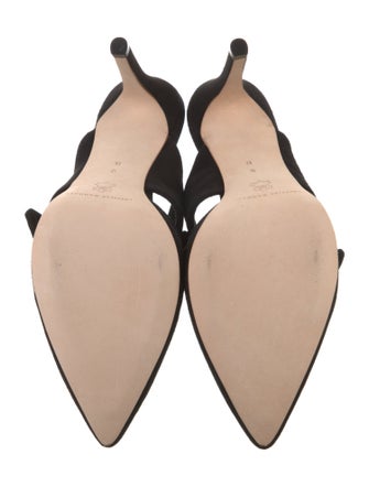 Loeffler Randall Suede Bow Accents Mules