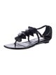 Loeffler Randall Leather T-Strap Sandals