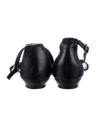 Loeffler Randall Leather T-Strap Sandals