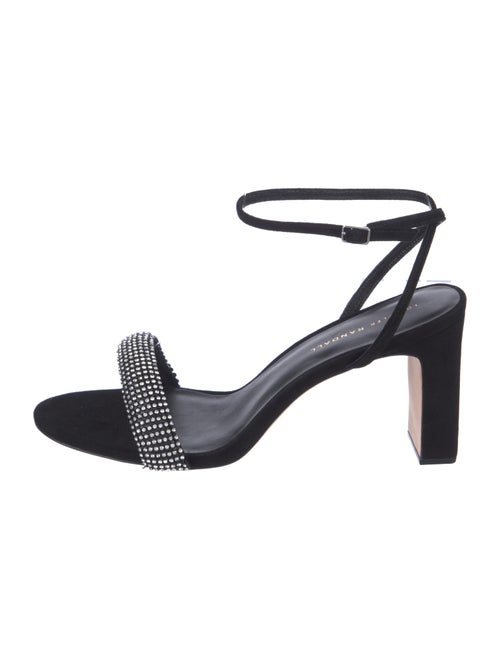 Loeffler Randall Suede Crystal Embellishments Sandals