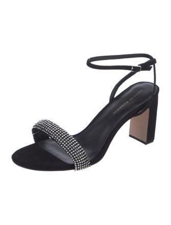 Loeffler Randall Suede Crystal Embellishments Sandals