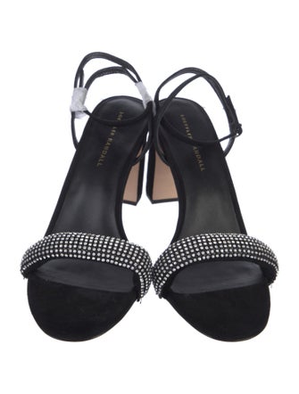 Loeffler Randall Suede Crystal Embellishments Sandals