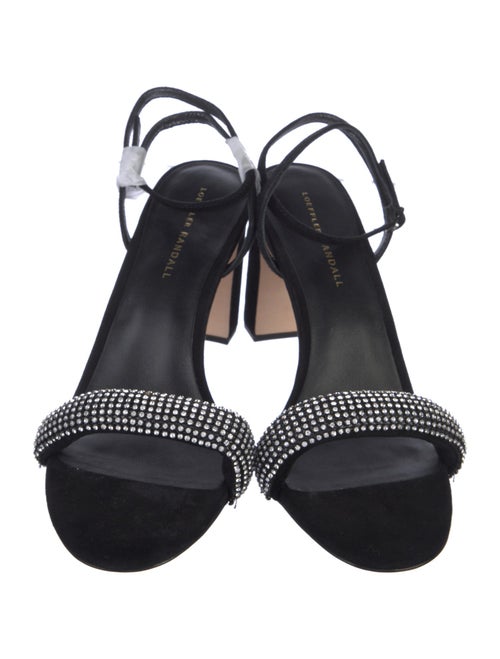 Loeffler Randall Suede Crystal Embellishments Sandals