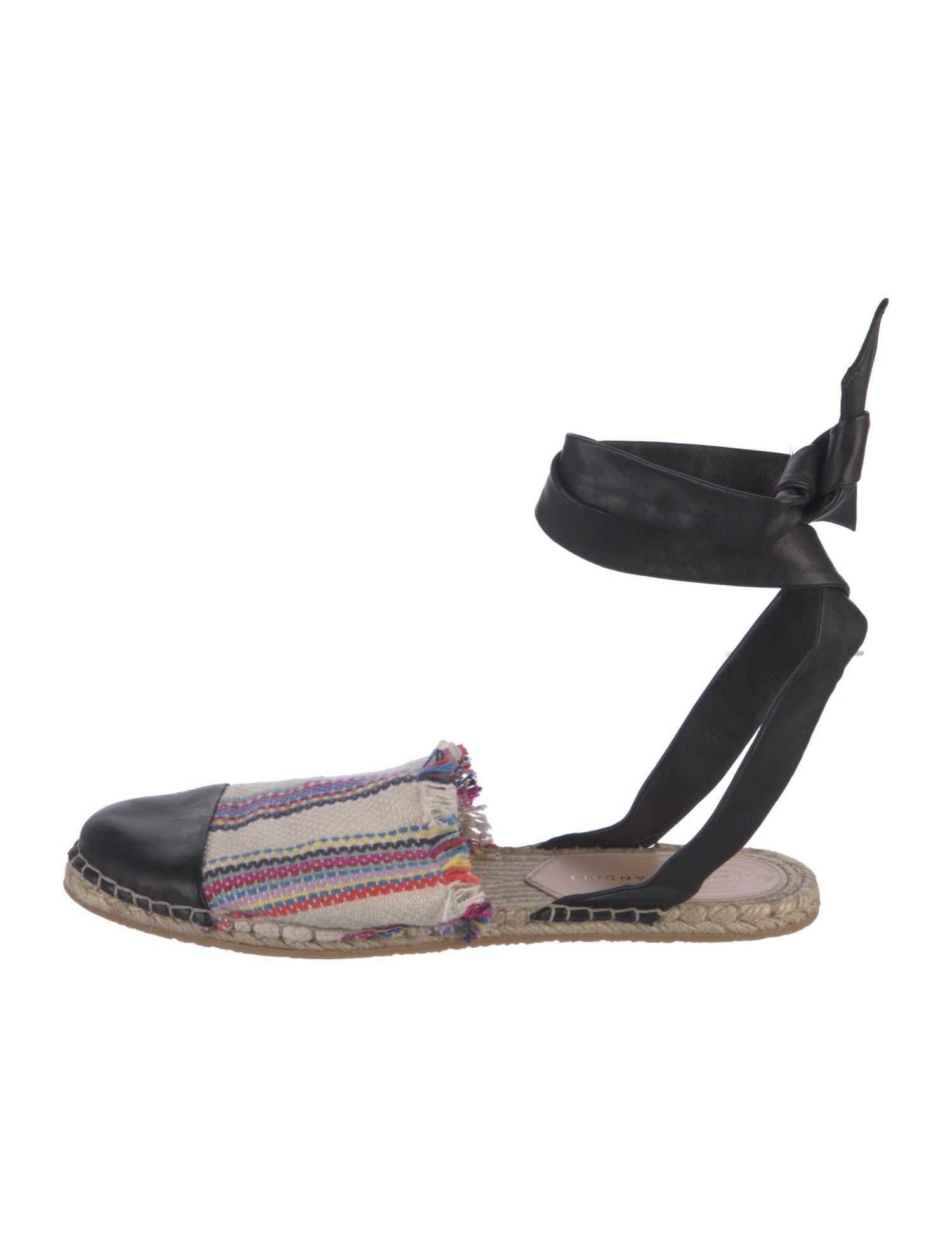 Loeffler Randall Canvas Printed D'Orsay Flats