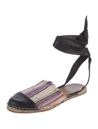 Loeffler Randall Canvas Printed D'Orsay Flats
