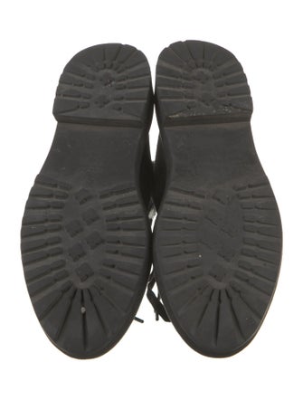 Loeffler Randall Leather Trim Embellishment Combat Boots