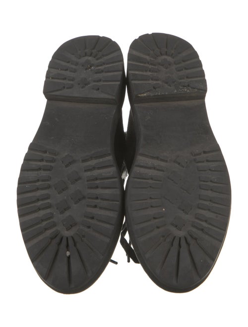 Loeffler Randall Leather Trim Embellishment Combat Boots