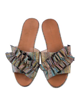 Loeffler Randall Glitter Accents Slides