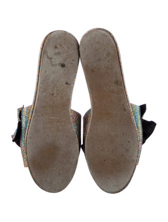 Loeffler Randall Glitter Accents Slides