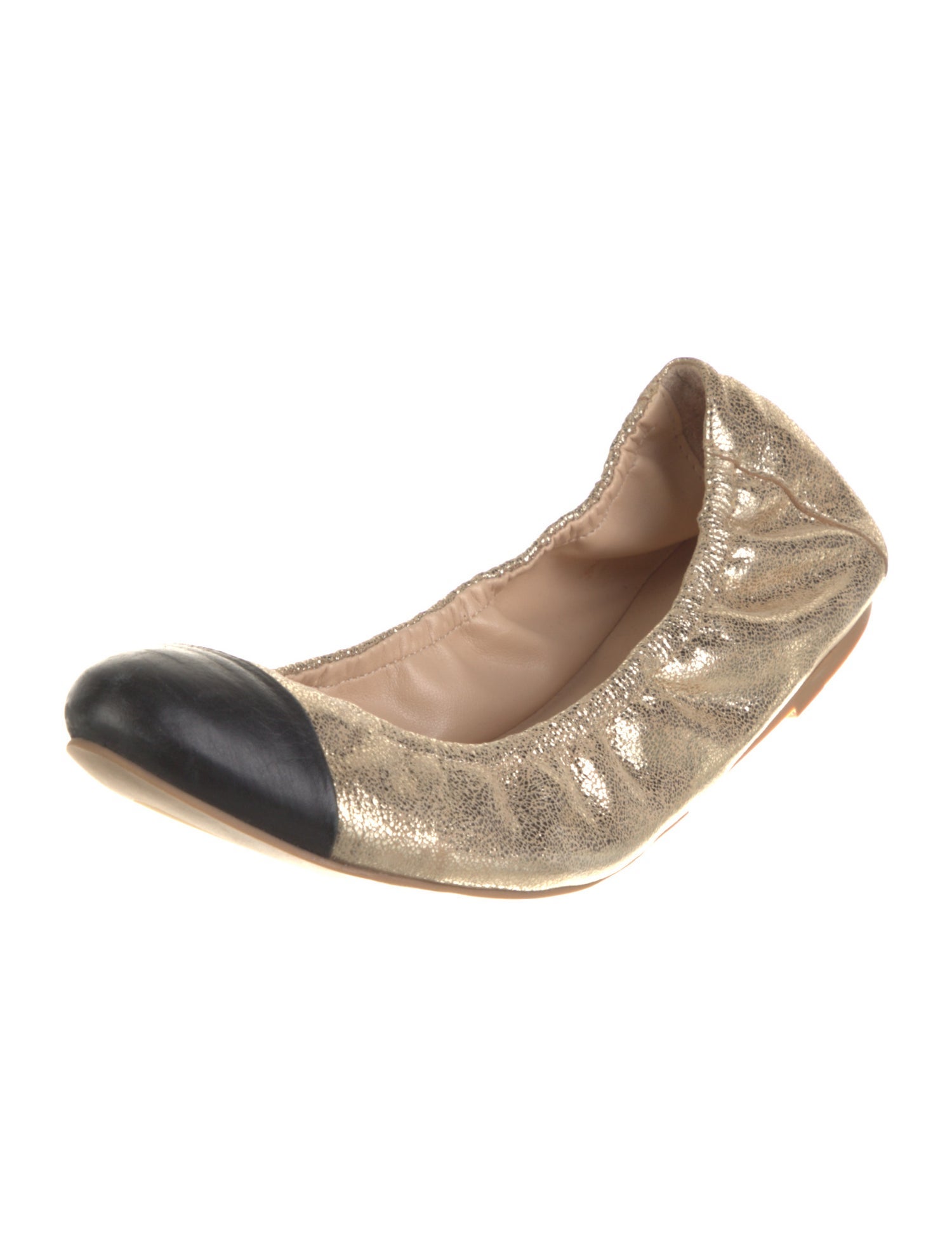 Loeffler Randall Suede Colorblock Pattern Ballet Flats