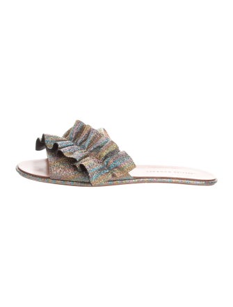 Loeffler Randall Glitter Accents Slides