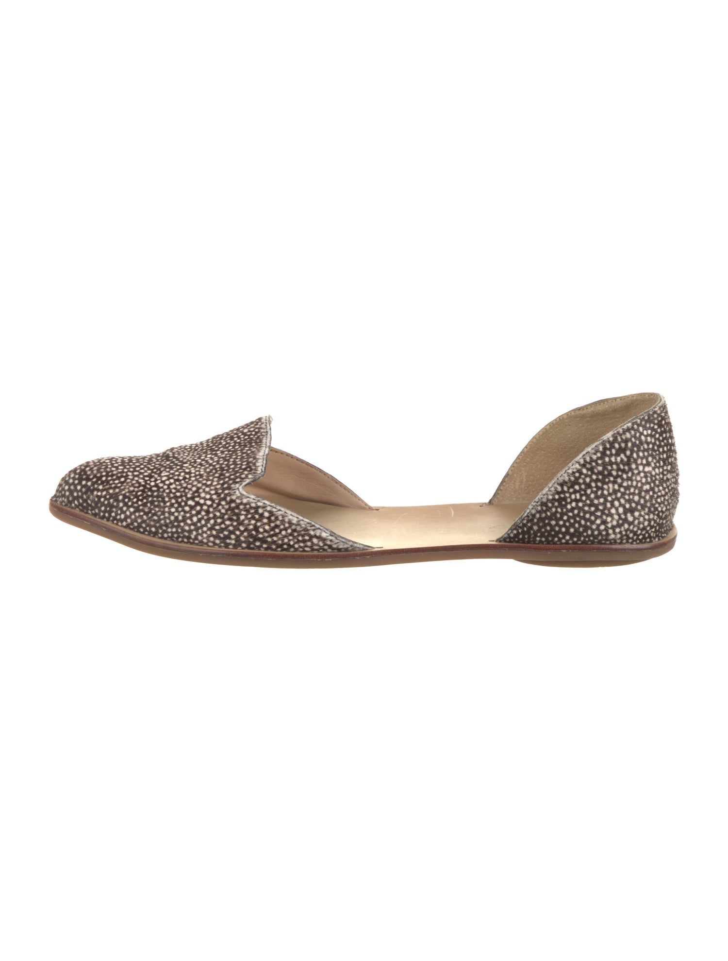 Loeffler Randall Ponyhair Animal Print D'Orsay Flats