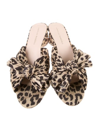 Loeffler Randall Animal Print Slides