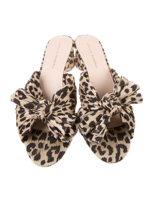 Loeffler Randall Animal Print Slides