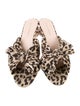 Loeffler Randall Animal Print Slides