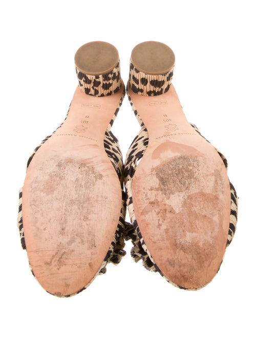 Loeffler Randall Animal Print Slides