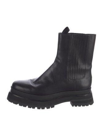 Loeffler Randall Leather Combat Boots