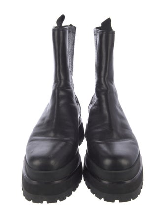 Loeffler Randall Leather Combat Boots