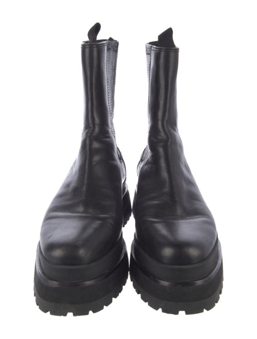 Loeffler Randall Leather Combat Boots