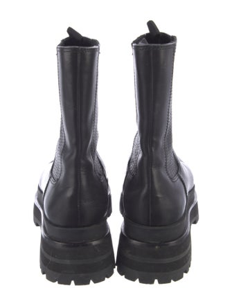Loeffler Randall Leather Combat Boots
