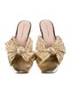 Loeffler Randall Leather Bow Accents Slides